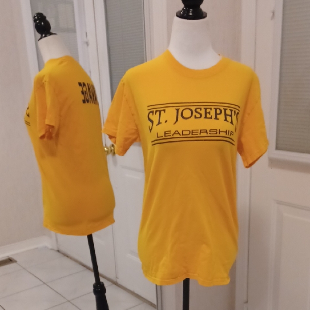 $4 Add-on Yellow St. Joseph's Leadership Tee - Size Small